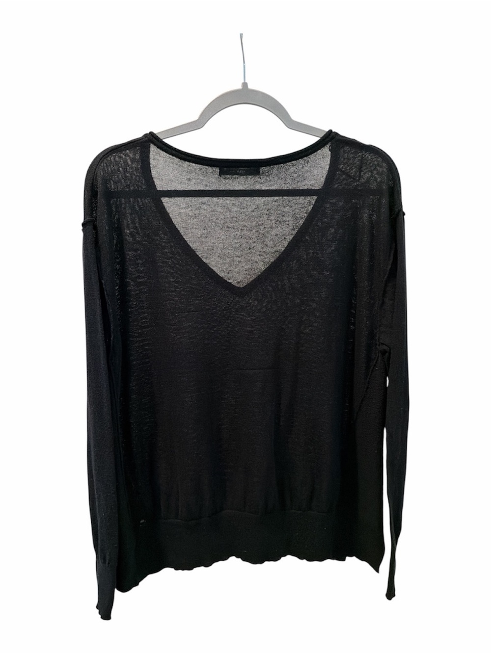 ZARA Black Knit Lightweight Sweater size medium - Picture 3 of 6